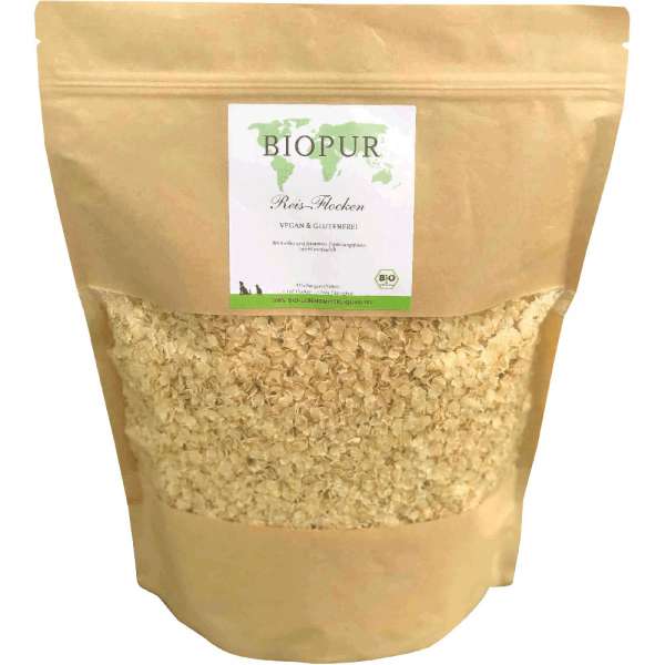 BIOPUR Reisflocken | 1,3 kg Ergänzungsfutter