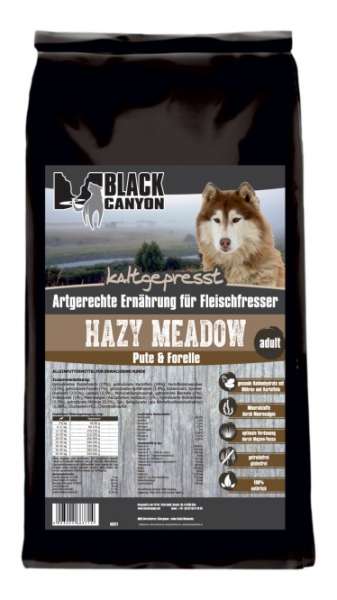 BLACK CANYON® Hazy Meadow | mit Pute &amp; Forelle | kaltgepresstes Hundefutter