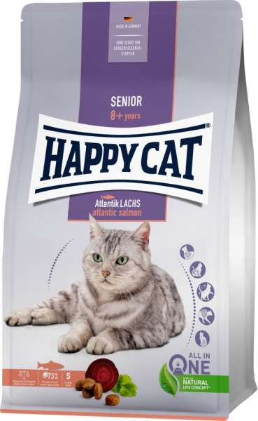 HappyCat Senior | mit Atlantik Lachs | Katzenfutter