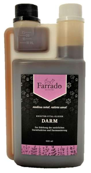 Farrado Kräuter-Vital-Elixier DARM | 500 ml Nahrungsergänzung