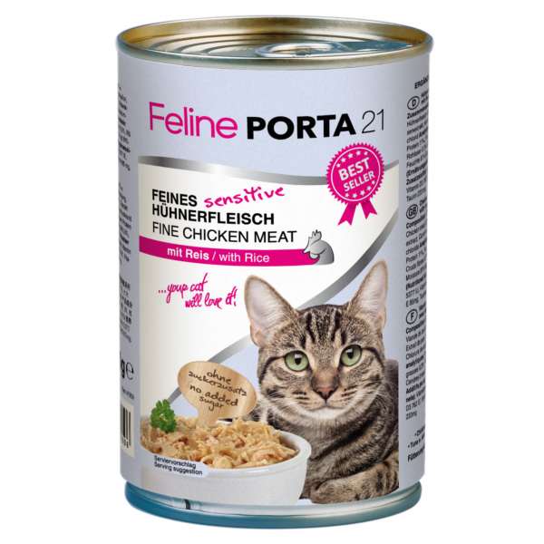 Porta21 Adult Cat | Sensitive | mit Huhn &amp; Reis