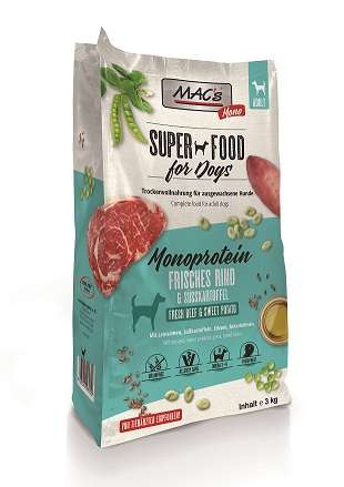 Mac&#039;s Dog Mono | mit Rind &amp; Süsskartoffel | Hundetrockenfutter