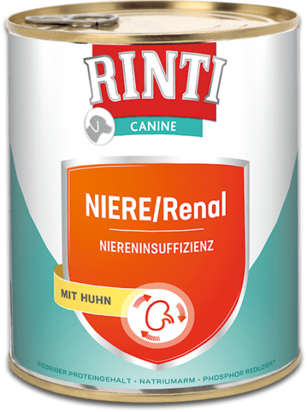 Rinti Canine | Niere Renal mit Huhn | 6x800g Hundefutter