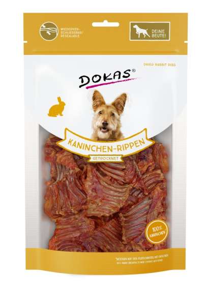 Dokas Kaninchen Rippen | 100g Hundesnack