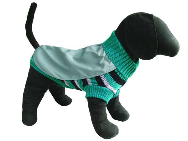 TiBu Strick 42 | Hundepullover mit Regencape
