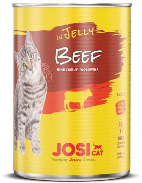 Josera JosiCat Beef in Jelly | mit Rind in Gelee | 12x400g Katzenfutter