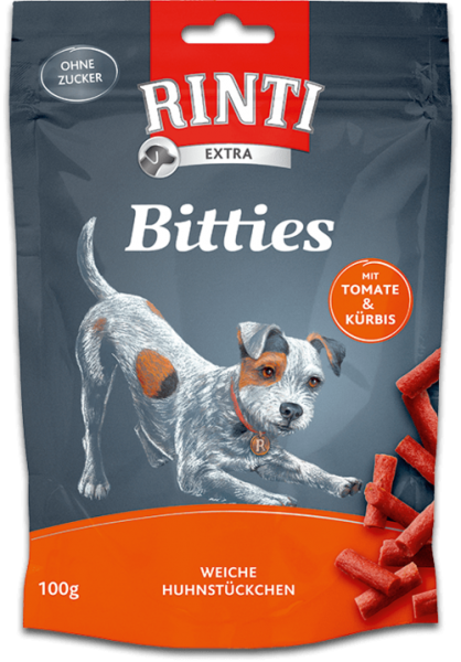 Rinti Bitties | Tomate &amp; Kürbis | 100g Hundesnack