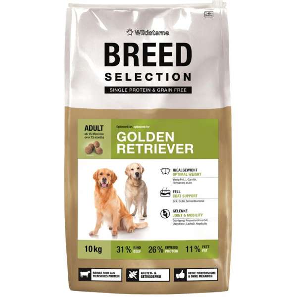 Wildsterne Golden Retriever | mit Rind &amp; Süßkartoffeln | 10 kg getreidefreies Hundefutter