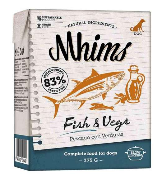 Mhims Dog | mit Fisch &amp; Gemüse | 12x 375g Hundenassfutter
