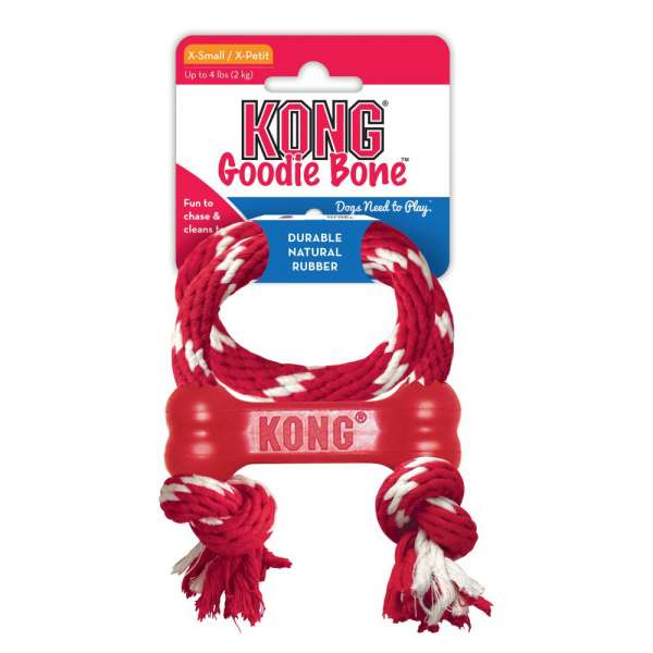 KONG Goodie Bone | mit Seil | Hundespielzeug