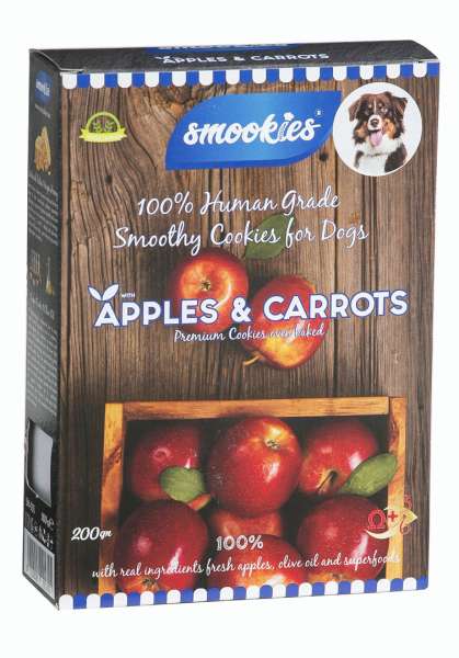 Smookies Kekse | mit Apfel &amp; Karotte | 200g Hundesnacks