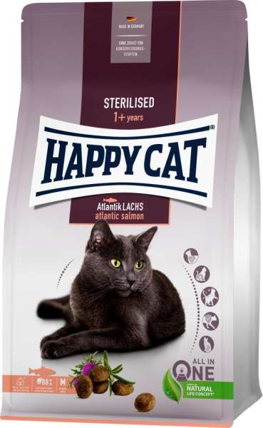 HappyCat Sterilised | mit Atlantik Lachs | Katzenfutter