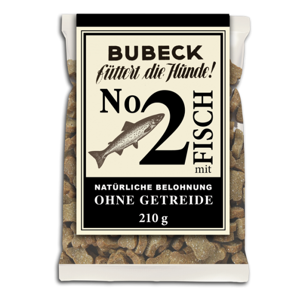 Bubeck | No 2 mit Fisch | gebackene Hundekuchen | 210g