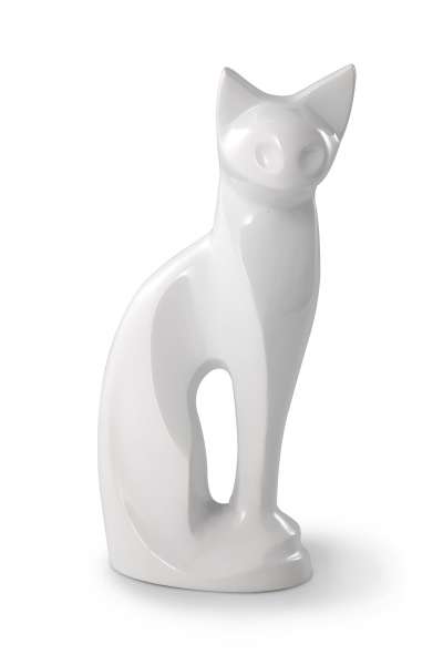 Skulptururne Katze | aus hochwertigem Metall | verschiedene Farben