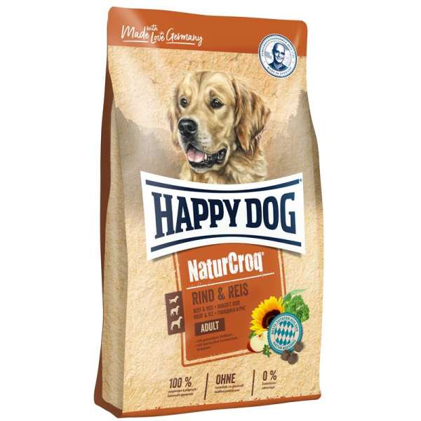 HappyDog Natur-Croq | mit Rind &amp; Reis