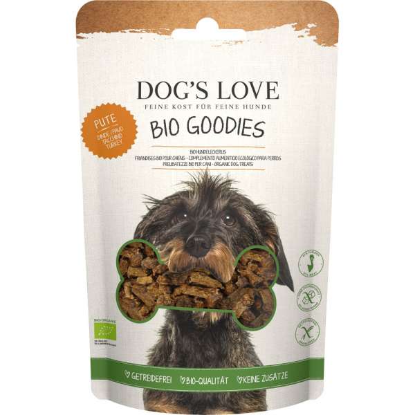 Dogs Love Goodies | mit Bio Pute | 150g getreidefreie Hundesnacks