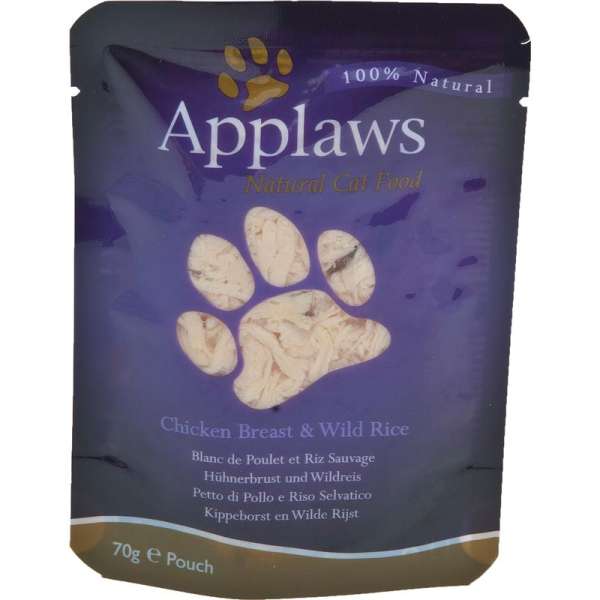 Applaws Cat | Hühnerbrust &amp; Wildreis | 12x 70g Frischebeutel