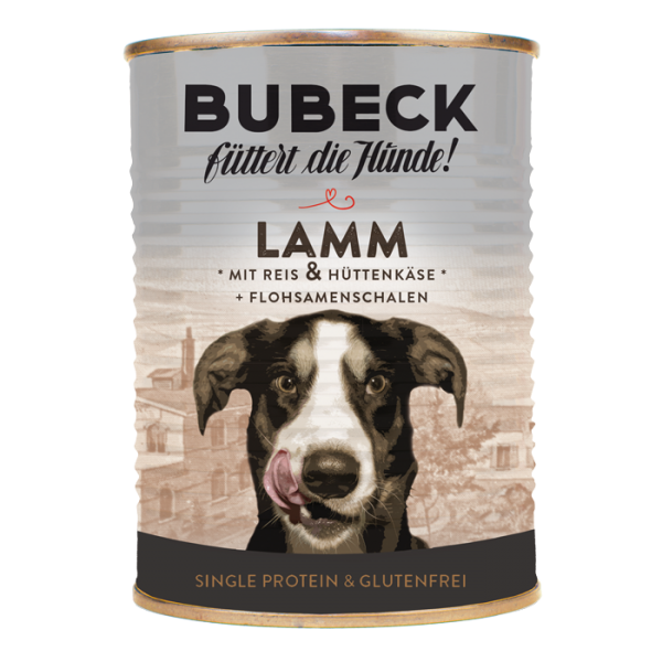 Bubeck | mit Lamm, Reis, Hüttenkäse &amp; Flohsamenschalen
