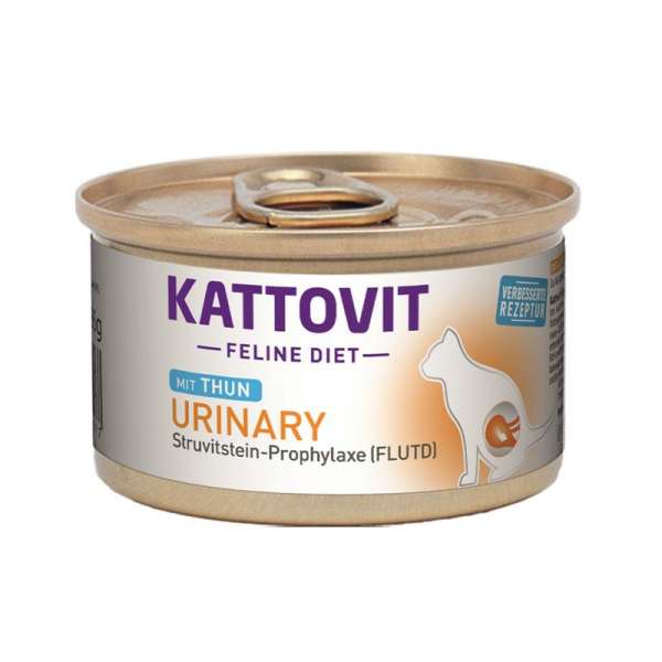 Kattovit Feline Diet Urinary | Thunfisch | Struvitstein-Prophylaxe | 12x 85g Katz