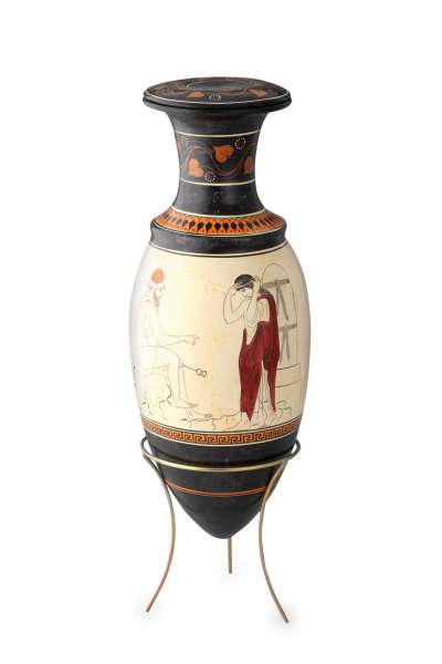 Tierurne Griechische Replikate | handgefertigte Keramikurnen | mit Dreifuß