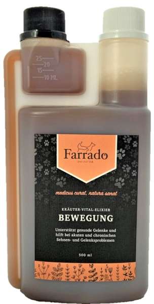 Farrado Kräuter-Vital-Elixier BEWEGUNG | 500 ml Nahrungsergänzung