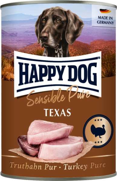 Happy Dog Texas | Truthahn Pur | 6 Dosen Hundefutter