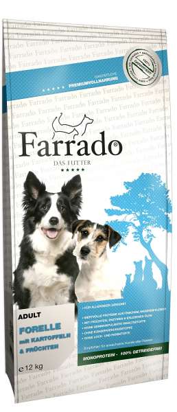 Farrado Adult Dog | mit Forelle, Kartoffeln &amp; Früchten | Hundefutter