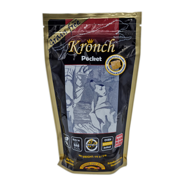 Kronch Pocket | mit Lachs | getreidefreier Hundesnack