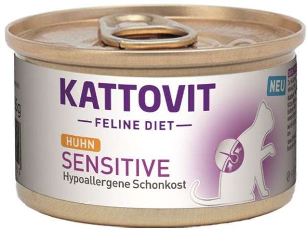 Kattovit Sensitive | mit Huhn | 12x85g Katzenfutter