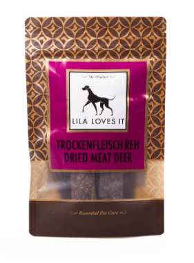 LILA LOVES IT Trockenfleisch vom Reh | 100 g Hundesnack