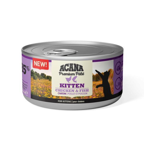 Acana Cat Premium Kitten | mit Huhn &amp; Fisch | 8x 85 g Katzenfutter