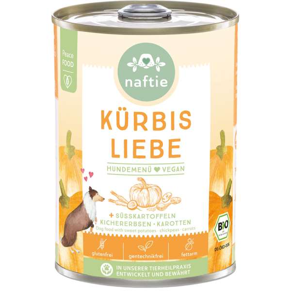 naftie Bio Hundemenü Kürbis Liebe | Vegan | Hundefutter