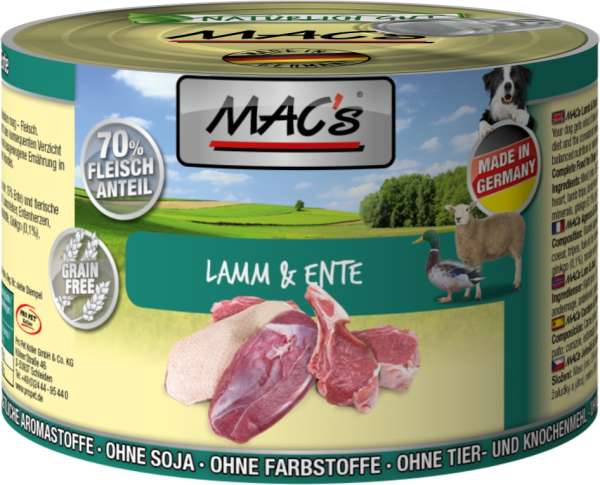 MACs Dog | mit Lamm &amp; Ente | Hundefutter