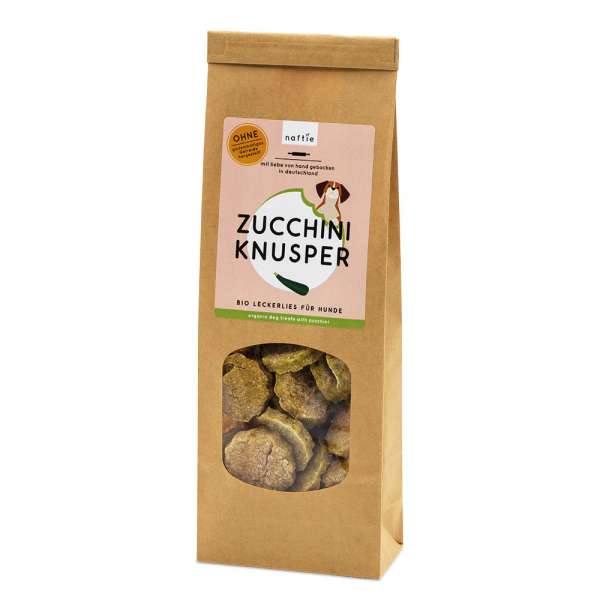 naftie | Bio Zucchini Knusper | 200g Vegane Hundesnacks
