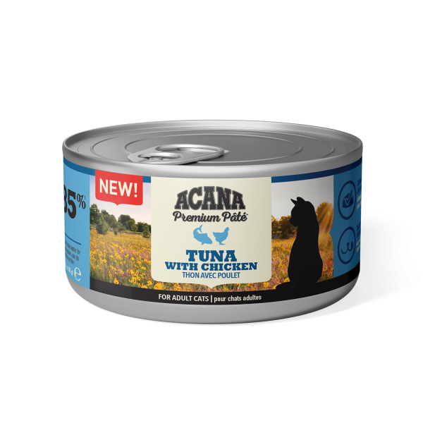 Acana Cat Premium | mit Thunfisch &amp; Huhn | 8x 85 g Katzenfutter