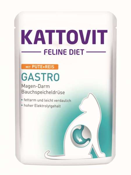 Kattovit Gastro | mit Pute &amp; Reis | 24x85g Katzenfutter