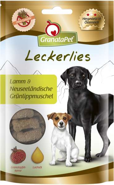 GranataPet Leckerlies | Lamm &amp; Grünlippenmuschel | 60g Hundesnack