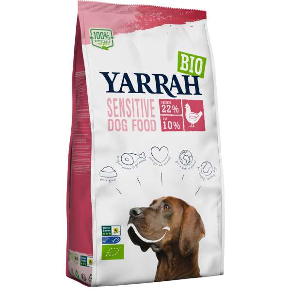 Yarrah Bio SENSITIVE | mit Huhn &amp; Reis | Hundetrockenfutter