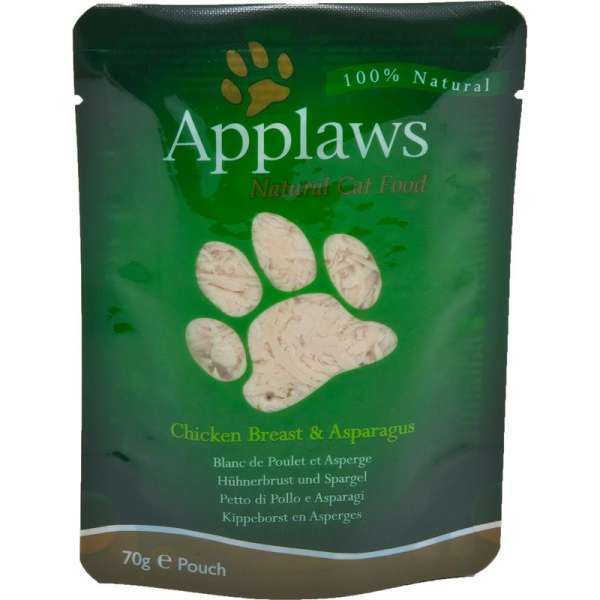 Applaws Cat | Hühnerbrust &amp; Spargel | 12x 70g Frischebeutel