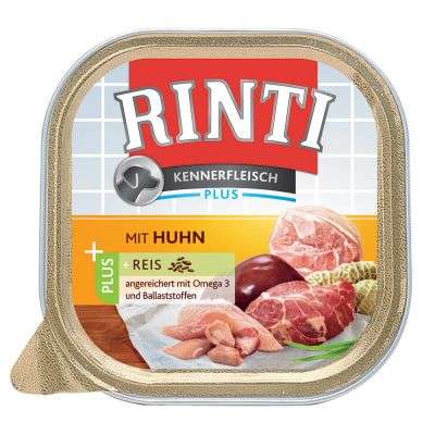 Rinti Kennerfleisch Plus | mit Huhn und Reis | 6x300g Hundefutter