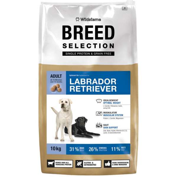 Wildsterne Labrador | mit Rind &amp; Süßkartoffeln | 10 kg getreidefreies Hundefutter