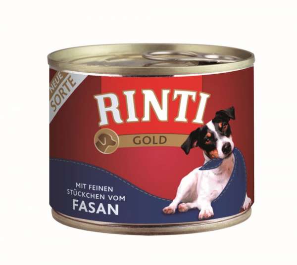 Rinti Gold | mit Fasanstücken | 12x185g Hundefutter