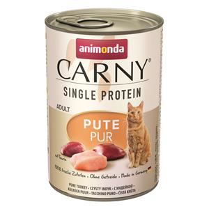 Animonda Carny Single Protein Adult | mit Pute Pur | 6 Dosen Katzenfutter