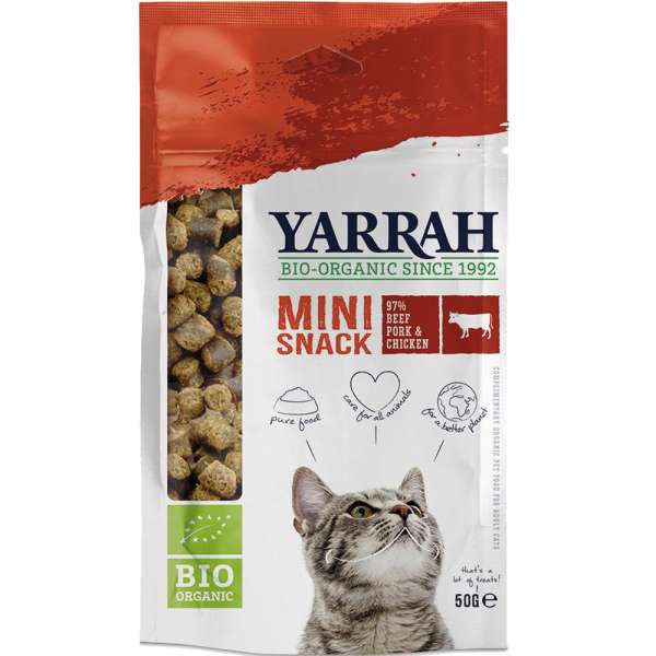 Yarrah Bio Mini Snack | 50g Katzensnack