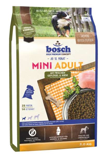 Bosch Mini Adult | mit Geflügel &amp; Hirse | 3 kg
