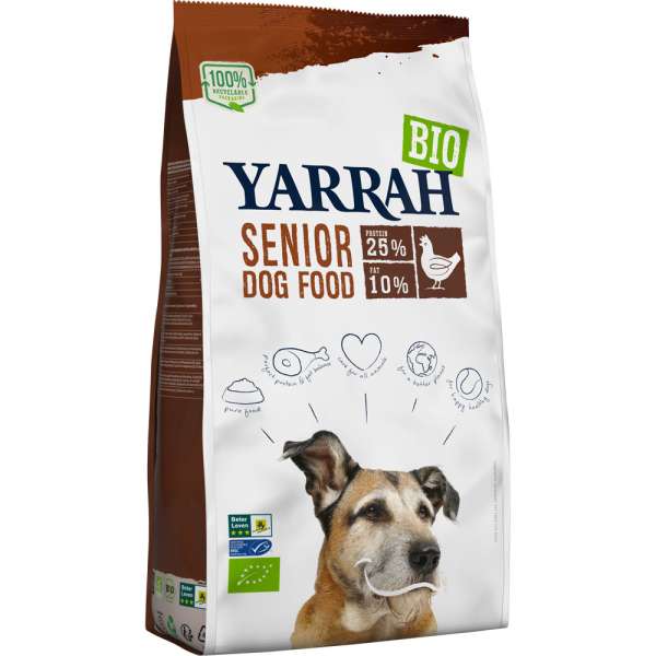Yarrah Senior Dog BIO | mit Huhn, Fisch &amp; Kräuter