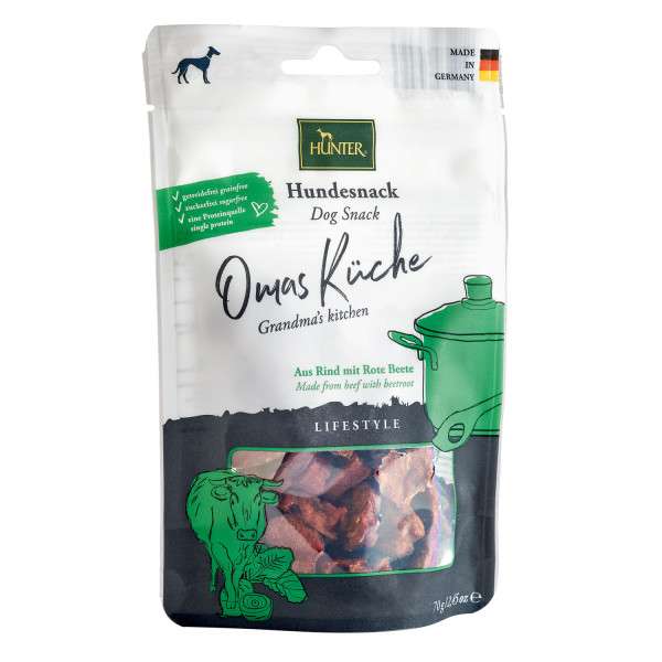 Hunter Lifestyle | Omas Küche | Rind mit Rote Beete | 70g Hundesnack
