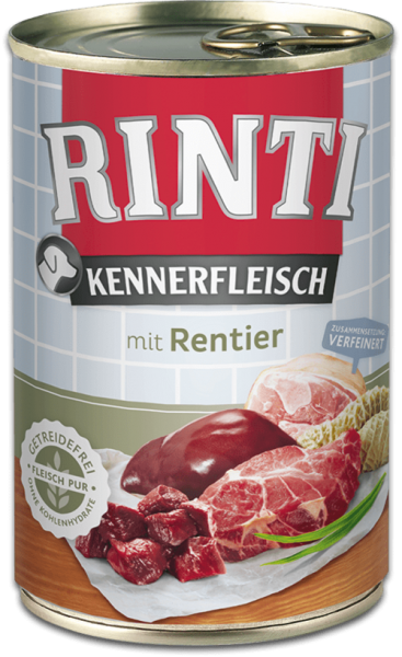 Rinti Kennerfleisch | mit Rentier | Hundefutter