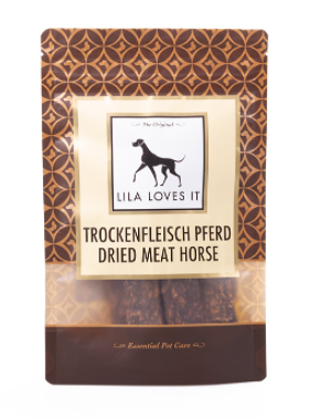 LILA LOVES IT Trockenfleisch vom Pferd | 100 g Hundesnack