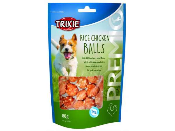 Trixie PREMIO Rice Chicken Balls | 80g Hundesnacks